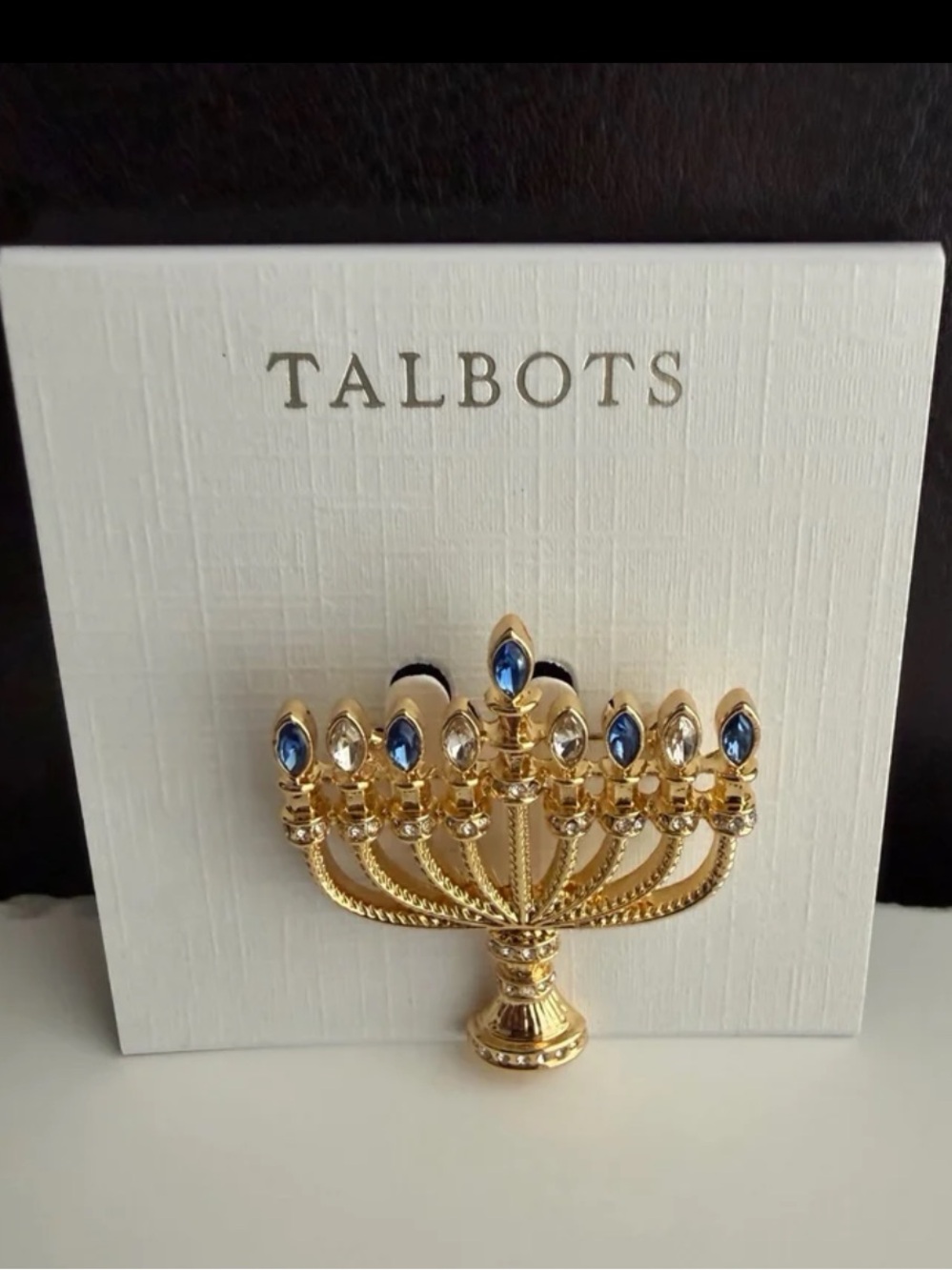 Talbots Menorah Brooch - Picture 5 of 10